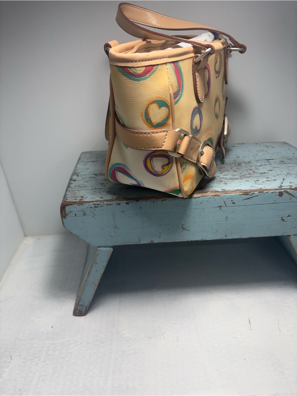 Multicolor Patterned Tote Bag - Picture 4 of 4
